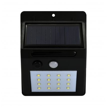 LED Solárne nástenné svietidlo so senzorom LED/2,2W/3,7V 2200 mAh IP44