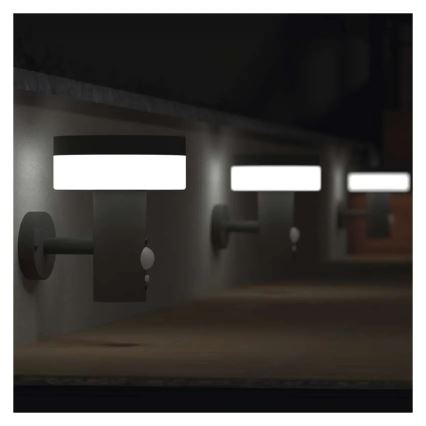 LED solárne nástenné svietidlo so senzorom LED/2W/3,7V 1200 mAh IP44