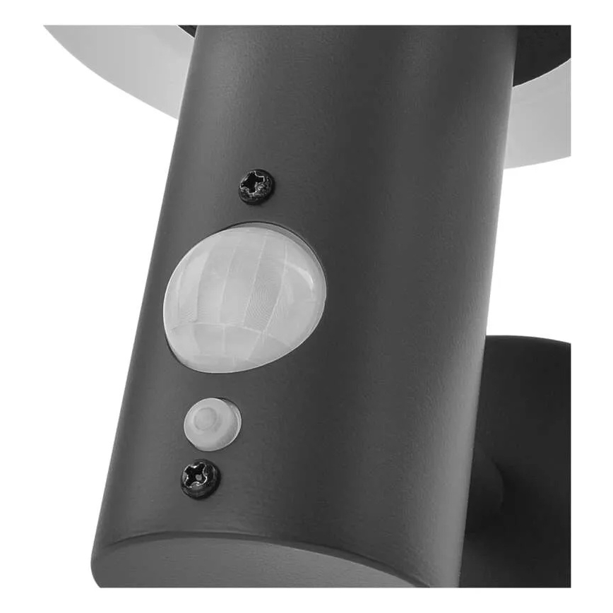 LED solárne nástenné svietidlo so senzorom LED/2W/3,7V 1200 mAh IP44