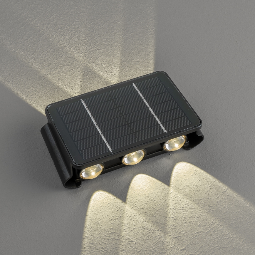 LED Solárne nástenné svietidlo so senzorom LED/2W/5V IP54 1300 mAh