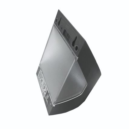 LED solárne nástenné svietidlo so senzorom LED/3W/3,7V 3000/4000K 1200 mAh IP54 antracit