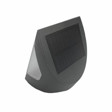 LED solárne nástenné svietidlo so senzorom LED/3W/3,7V 3000/4000K 1200 mAh IP54 antracit