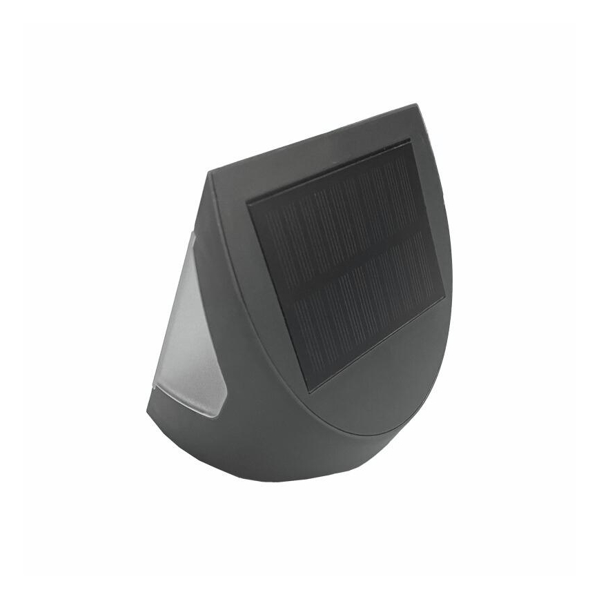 LED solárne nástenné svietidlo so senzorom LED/3W/3,7V 3000/4000K 1200 mAh IP54 antracit