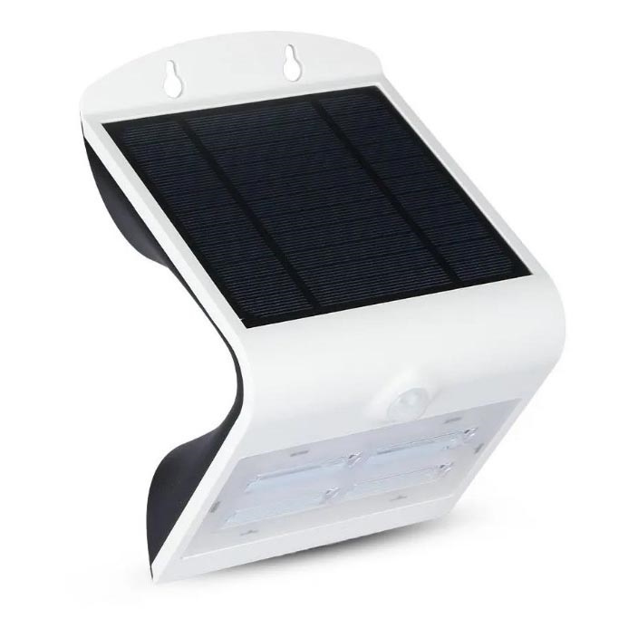 LED Solárne nástenné svietidlo so senzorom LED/3W/3,7V 3000/4000K IP65 2000 mAh biela