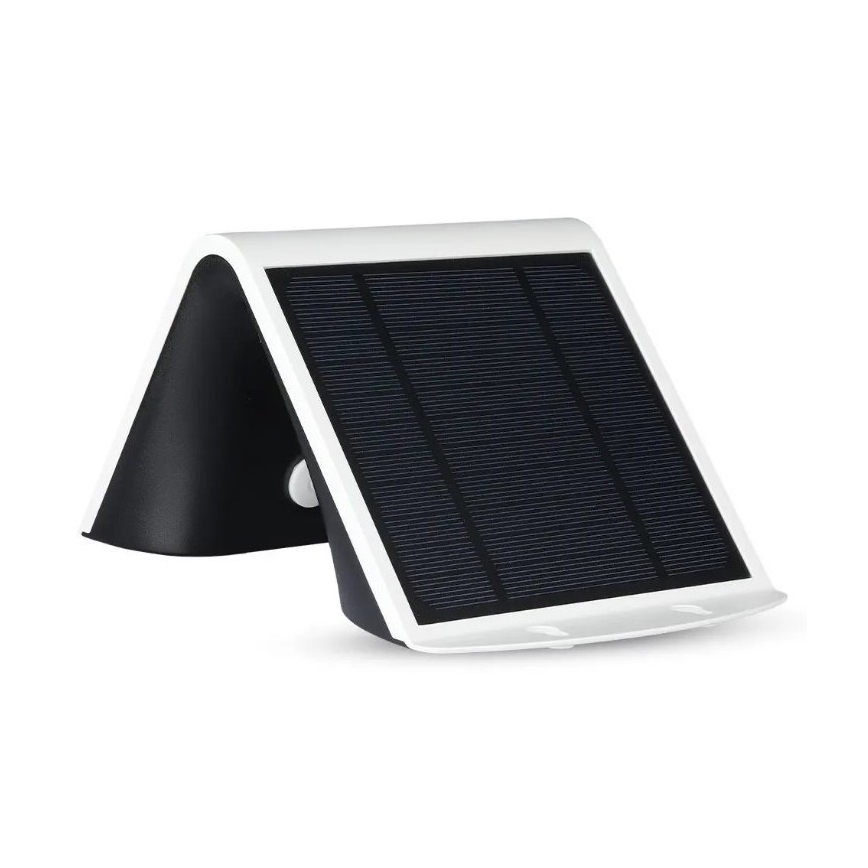 LED Solárne nástenné svietidlo so senzorom LED/3W/3,7V 3000/4000K IP65 biela