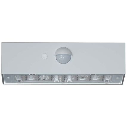 LED Solárne nástenné svietidlo so senzorom LED/3W/3,7V 3000K/4000K IP65 biela