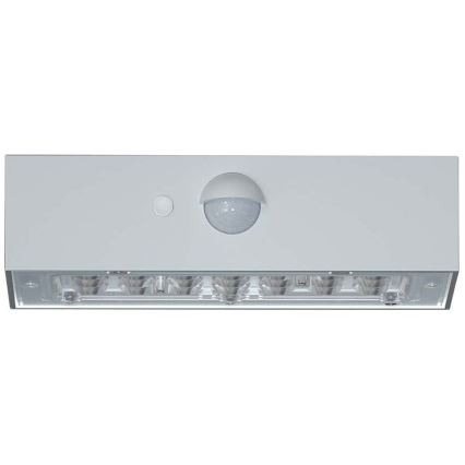 LED Solárne nástenné svietidlo so senzorom LED/3W/3,7V 3000K/4000K IP65 biela