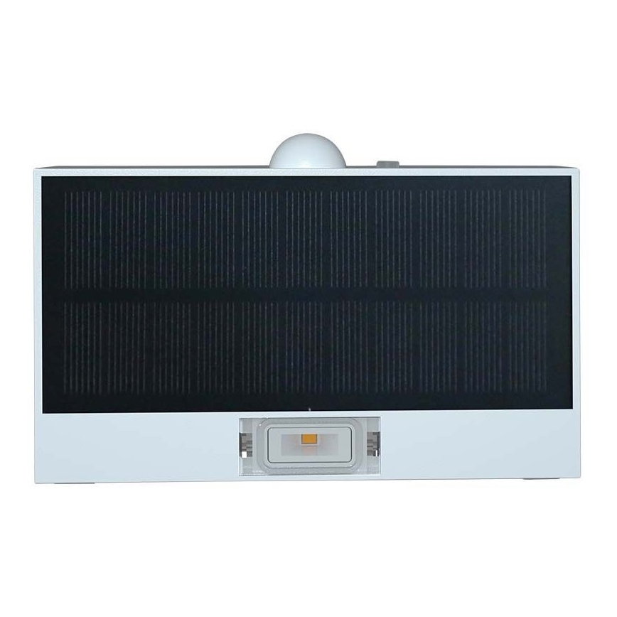 LED Solárne nástenné svietidlo so senzorom LED/3W/3,7V 3000K/4000K IP65 biela