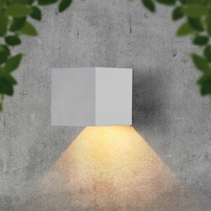 LED Solárne nástenné svietidlo so senzorom LED/3W/3,7V IP65 4000K biela