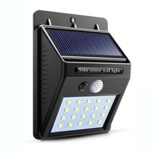 LED  Solárne nástenné svietidlo so senzorom LED/4W/3,7V IP44