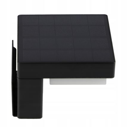 LED solárne nástenné svietidlo so senzorom LED/5W/3,7V 2000 mAh IP44 čierna