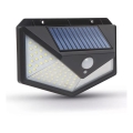 LED solárne nástenné svietidlo so senzorom LED/5W/5,5V IP65 1200 mAh