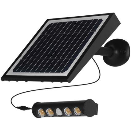 LED Solárne nástenné svietidlo so senzorom LED/8W/3,7V IP65 3000K 4000 mAh
