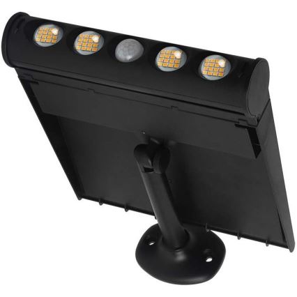 LED Solárne nástenné svietidlo so senzorom LED/8W/3,7V IP65 4000K 4000 mAh