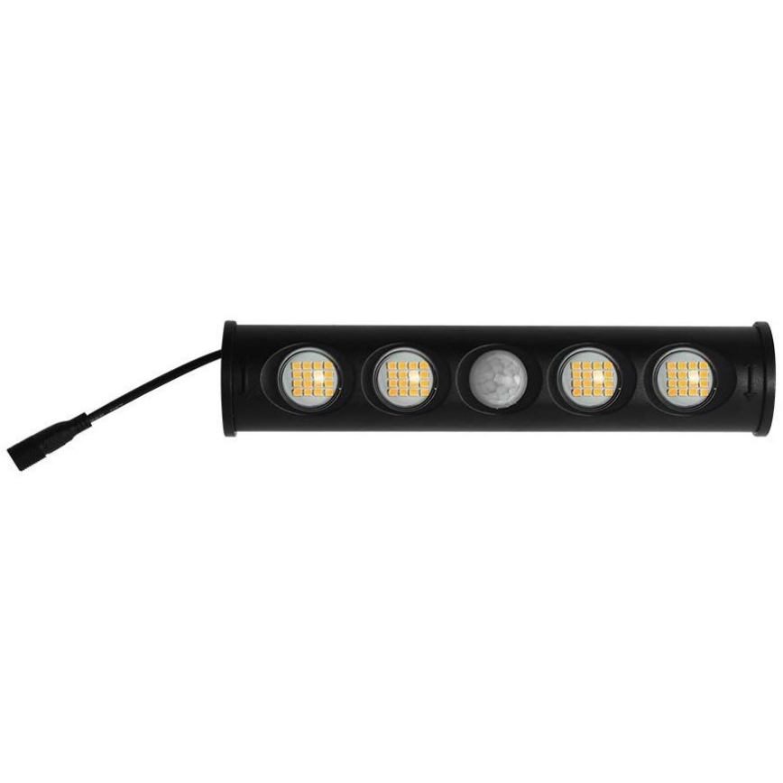 LED Solárne nástenné svietidlo so senzorom LED/8W/3,7V IP65 4000K 4000 mAh