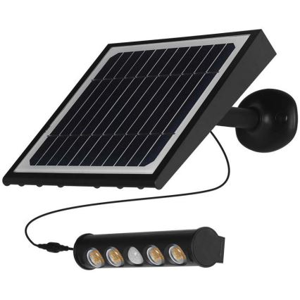 LED Solárne nástenné svietidlo so senzorom LED/8W/3,7V IP65 4000K 4000 mAh