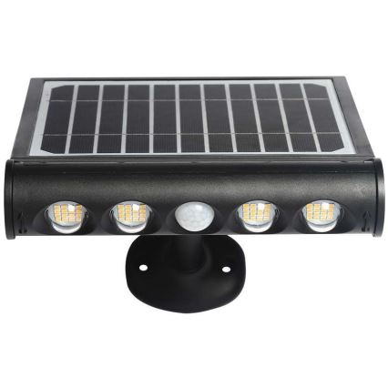 LED Solárne nástenné svietidlo so senzorom LED/8W/3,7V IP65 4000K 4000 mAh