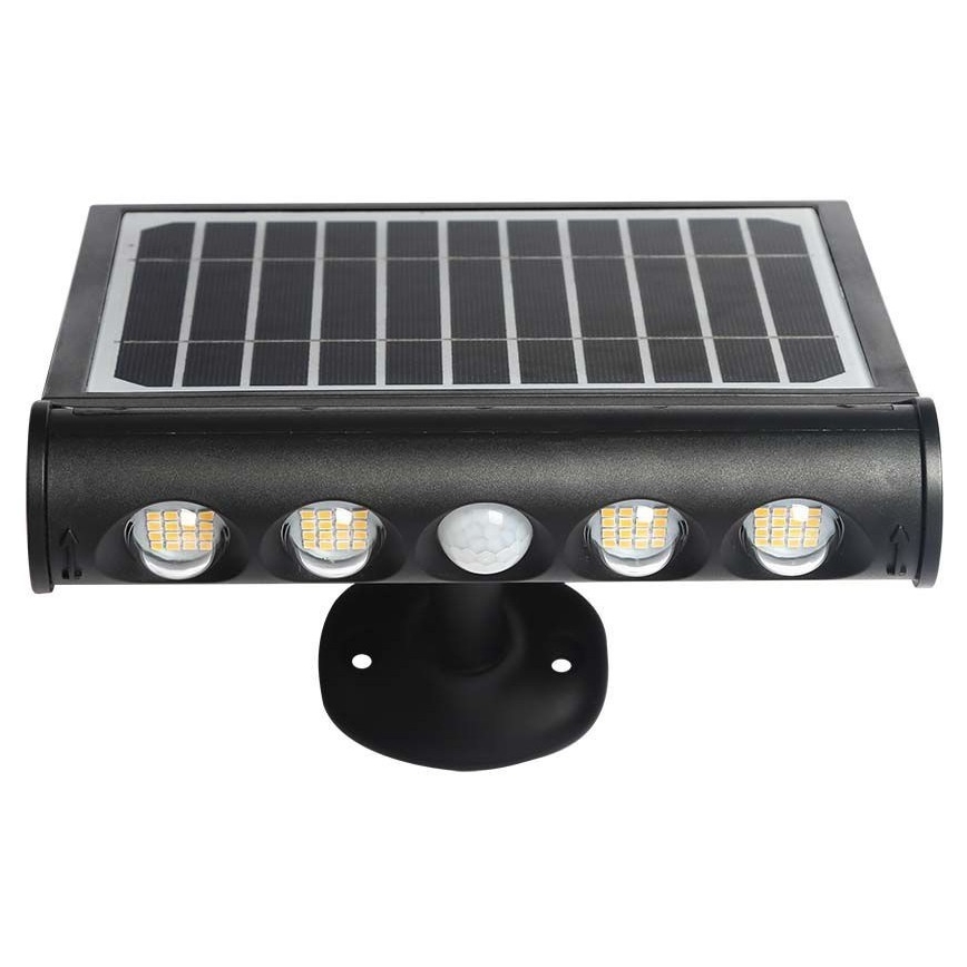 LED Solárne nástenné svietidlo so senzorom LED/8W/3,7V IP65 4000K 4000 mAh