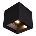 LED solárne nástenné svietidlo so senzorom LED/9W/3,7V 3000/4000/5000K IP65 2600 mAh čierne