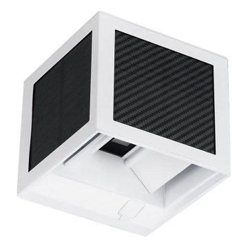 LED solárne nástenné svietidlo so senzorom LED/9W/3,7V 3000/4000/6000K IP65 2600 mAh biela