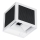 LED solárne nástenné svietidlo so senzorom LED/9W/3,7V 3000/4000/6000K IP65 2600 mAh biela