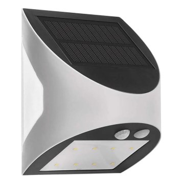 LED Solárne nástenné svietidlo so senzorom LUMI LED/3,7W IP54 biela