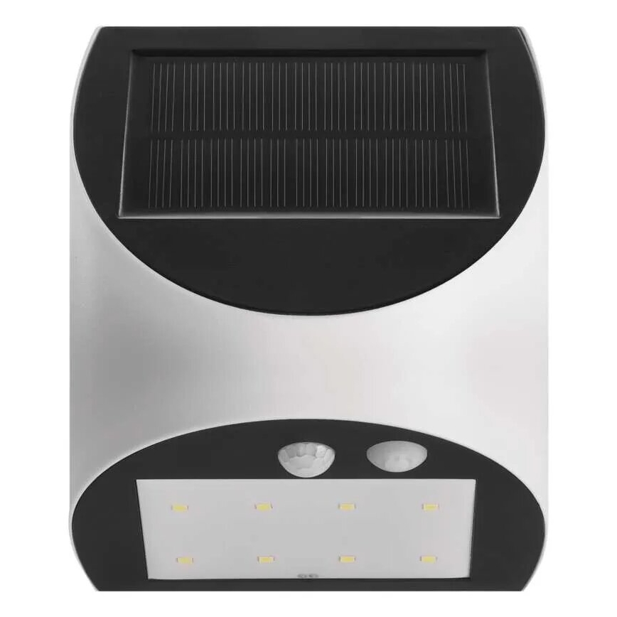 LED Solárne nástenné svietidlo so senzorom LUMI LED/3,7W IP54 biela