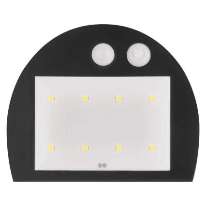 LED Solárne nástenné svietidlo so senzorom LUMI LED/3,7W IP54 biela