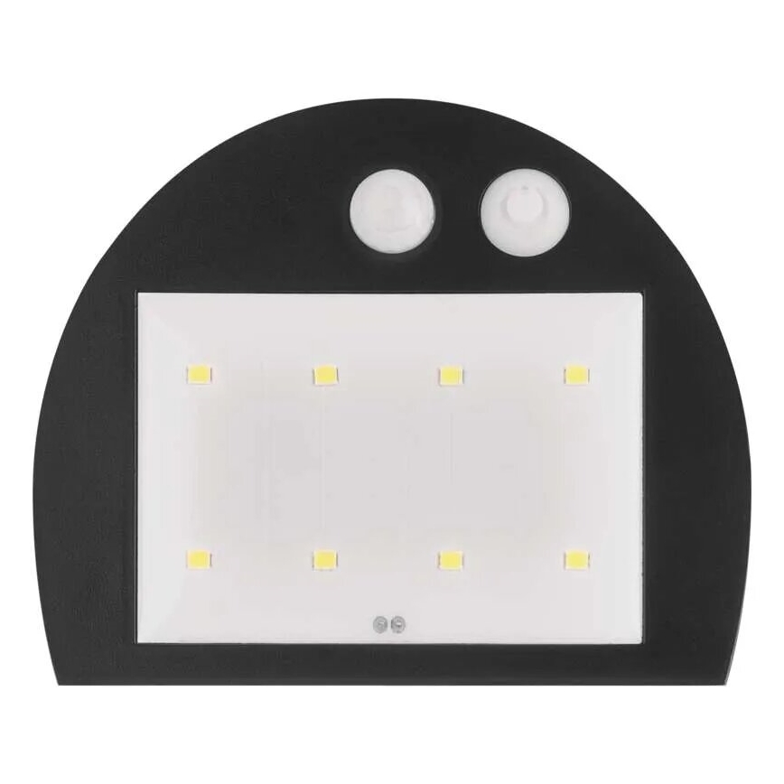 LED Solárne nástenné svietidlo so senzorom LUMI LED/3,7W IP54 biela