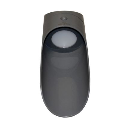 LED Solárne nástenné svietidlo so senzorom PALESA LED/1W/3,7V IP65 1800 mAh šedá