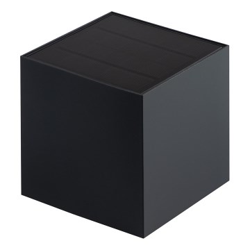 LED Solárne nástenné svietidlo so senzorom REKA LED/3W/3,7V 1800 mAh 3000/4000/6500K IP65 antracit