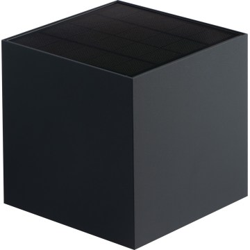 LED solárne nástenné svietidlo so senzorom REKA LED/6W/3,7V 1800 mAh 3000/4000/6500K IP65 čierna