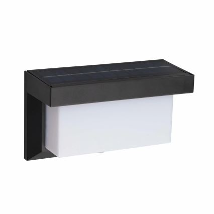 LED Solárne nástenné svietidlo so senzorom TONY LED/3,7V 1800 mAh IP44