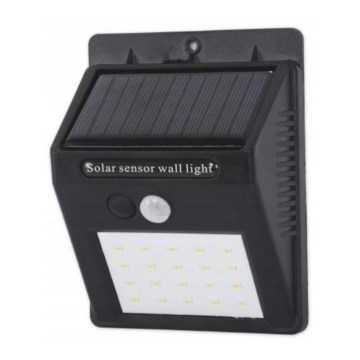 LED solárne nástenné svietidlo so snímačom LED/0,55W/3,7V 1200 mAh IP65