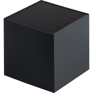 LED solárne nástenné svietidlo so snímačom REKA LED/3W/3,7V 1800 mAh 3000/4000/6500K IP65 čierne