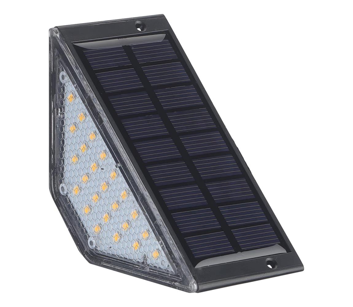 LED solárne svietidlo ELI LED/4,5W/3,7V 500 mAh IP44 čierne 339614