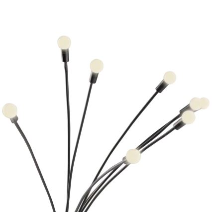 LED Solárne svietidlo FIORINI 8xLED/1,2V 600 mAh IP44 čierna
