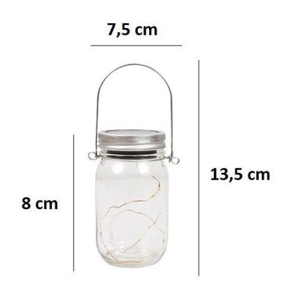 LED Solárne svietidlo JAR LED/1,2V 600 mAh IP44
