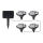 LED Solárne svietidlo LED/0,14W/2V 600 mAh IP44 labky