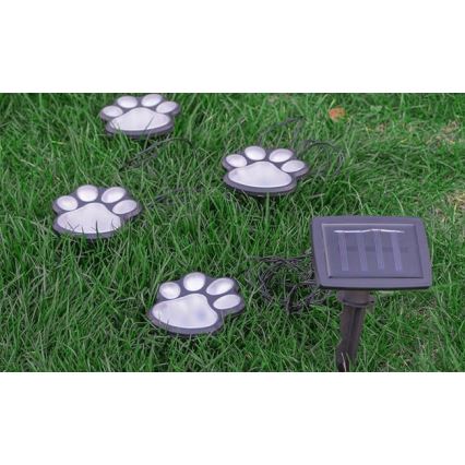 LED Solárne svietidlo LED/0,14W/2V 600 mAh IP44 labky