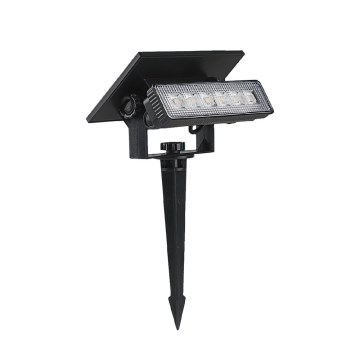 LED Solárne svietidlo LED/0,9W/3,7V 3000K IP65 čierna