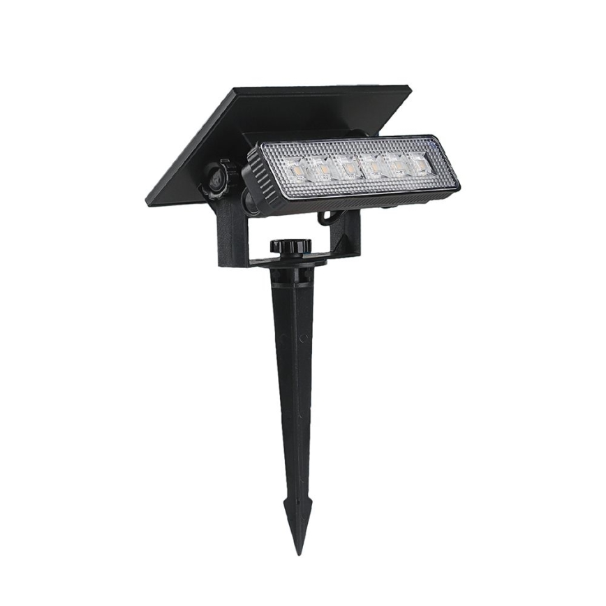 LED Solárne svietidlo LED/0,9W/3,7V 3000K IP65 čierna