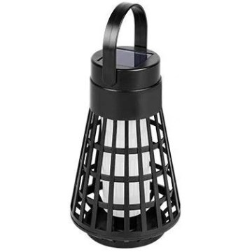 LED Solárne svietidlo so senzorom 2 v 1 LED/1W/3,7V IP54 300 mAh čierna