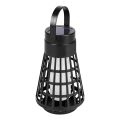 LED solárne svietidlo so senzorom 2v1 LED/1W/3,7V IP54 300 mAh čierna