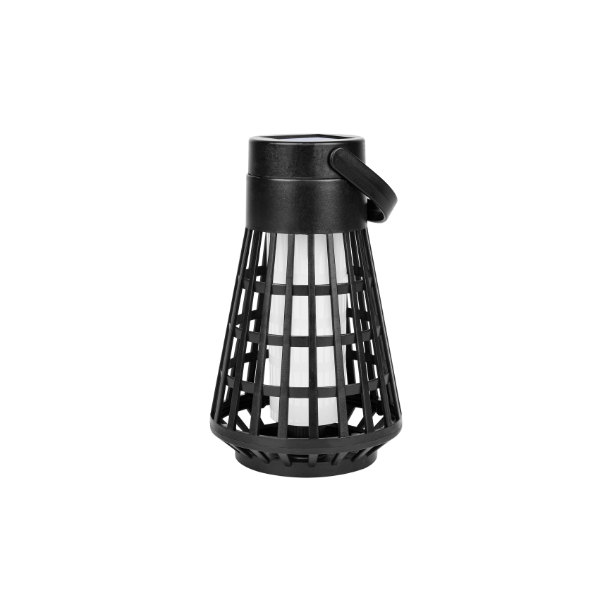 LED solárne svietidlo so senzorom 2v1 LED/1W/3,7V IP54 300 mAh čierna