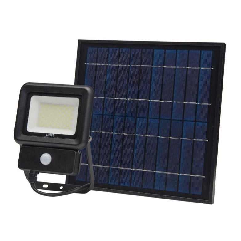 LED Solárne svietidlo so senzorom LED/30W/3,7V 6500K IP65 6600 mAh