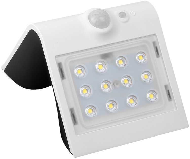 LED Solárne svietidlo so senzorom pohybu a súmraku LED/1,5W/1200 mAh 3,7V IP65