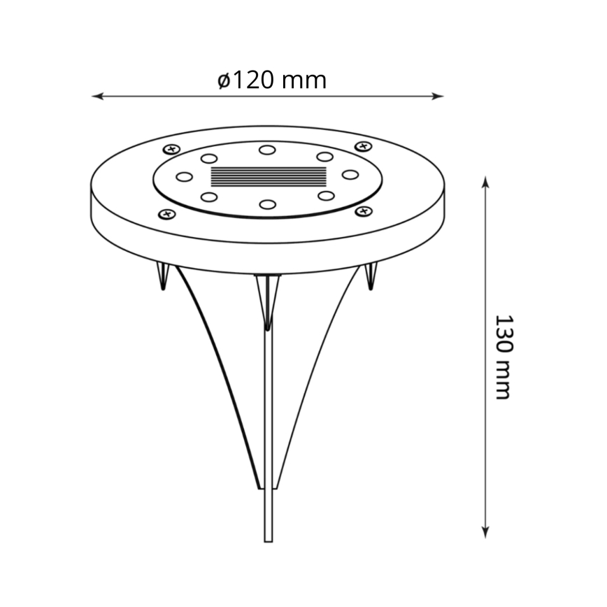 LED Solárne svietidlo SOL LED/1,2V 300 mAh IP44