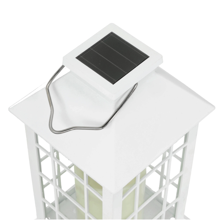 LED Solárne závesné svietidlo LED/0,02W/1,2V 1xAA 2700K IP44 200 mAh biela