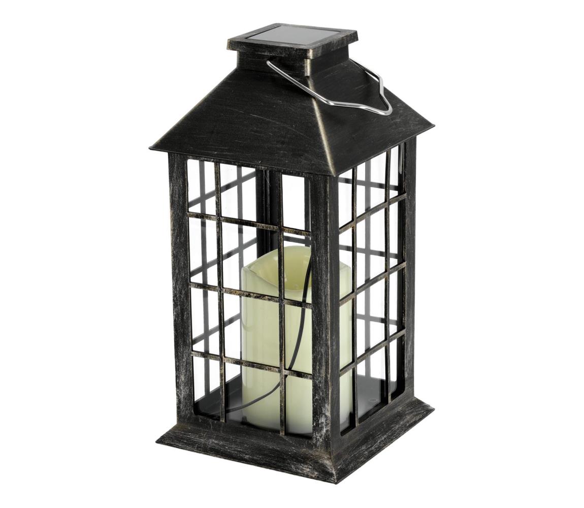 LED Solárne závesné svietidlo LED/0,02W/1,2V 2700K IP44 patina